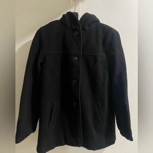 J.Percy Marvin Richards‎ Nautical With Hood Womens M Black  USA Made